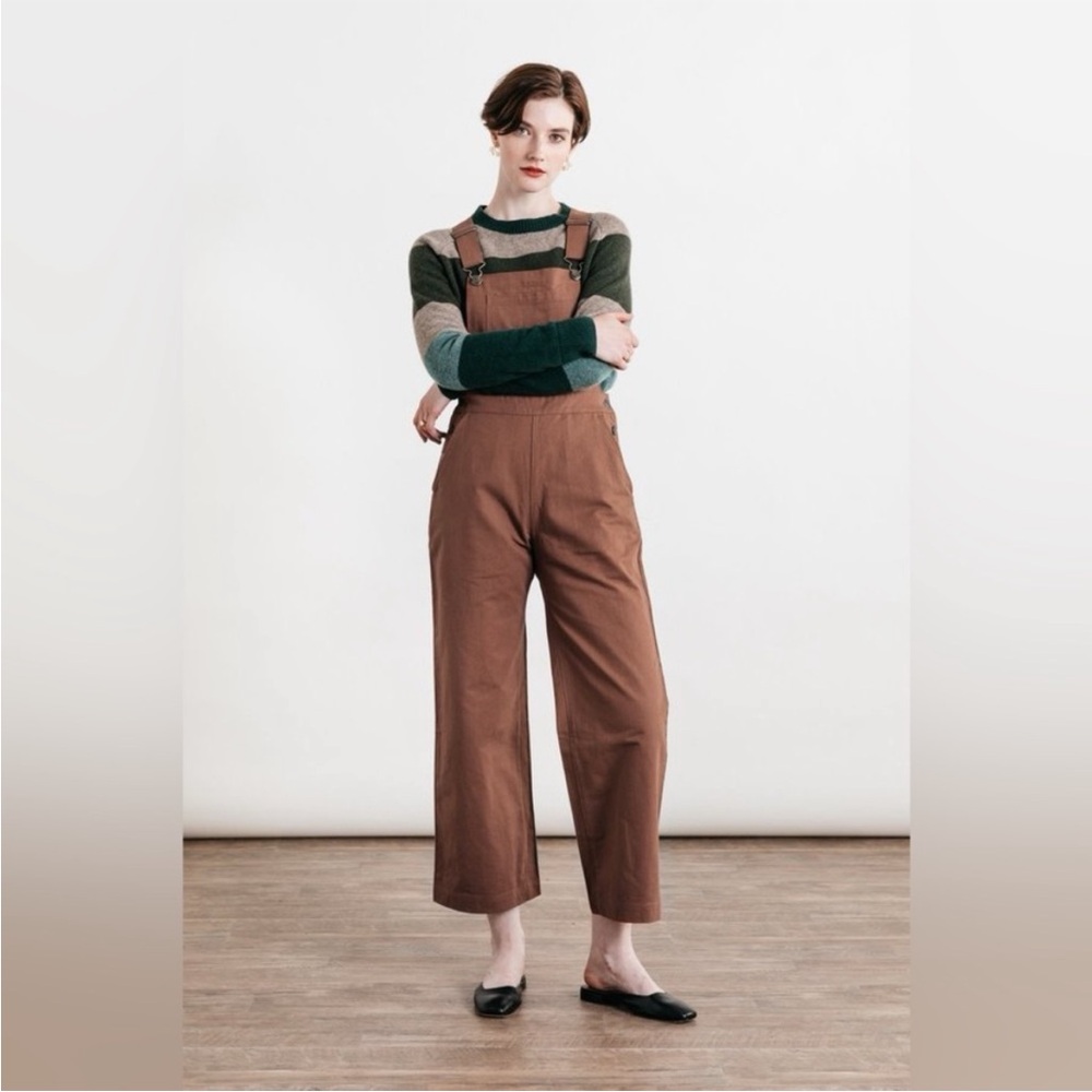 BRIDGE & BURN ROSCOE OVERALL - TERRACOTTA
high waist wide leg Sz 26 overall - Picture 3 of 12